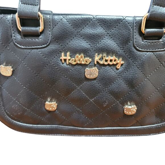 Loungefly Hello Kitty Black Quilted Purse - Picture 5 of 16